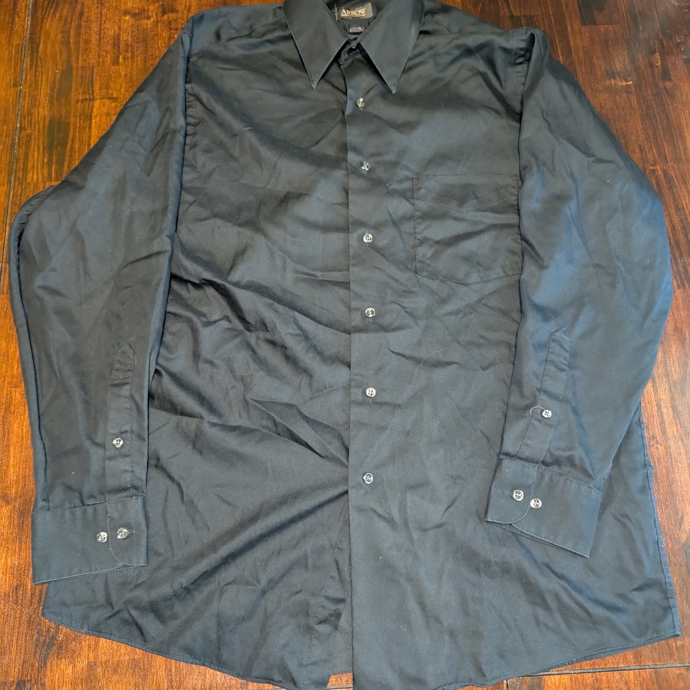 Arrow Men's Dark Blue Dress Shirt